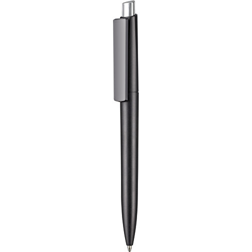Kugelschreiber CREST M , Ritter-Pen, schwarz, ABS-Kunststoff, 0,95cm (Länge), Bild 1