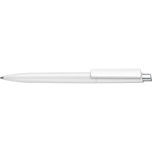 Kugelschreiber CREST M , Ritter-Pen, weiss, ABS-Kunststoff, 0,95cm (Länge), Bild 3