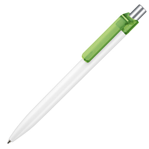 Kugelschreiber INSIDER STM , Ritter-Pen, gras-grün/weiß, ABS-Kunststoff, 0,90cm (Länge), Bild 2