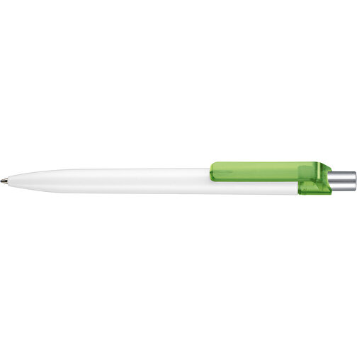 Kugelschreiber INSIDER STM , Ritter-Pen, gras-grün/weiss, ABS-Kunststoff, 0,90cm (Länge), Bild 3