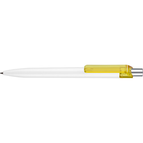 Kugelschreiber INSIDER STM , Ritter-Pen, ananas-gelb /weiß, ABS-Kunststoff, 0,90cm (Länge), Bild 3