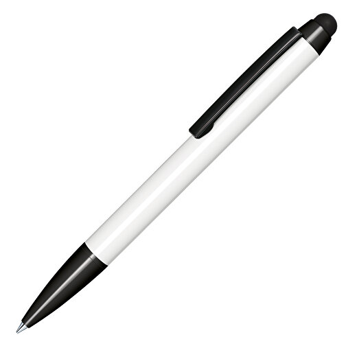 Roubill Attract Drehkugelschreiber , weiß, Metall, 15,00cm x 140,00cm x 11,00cm (Länge x Höhe x Breite), Bild 2