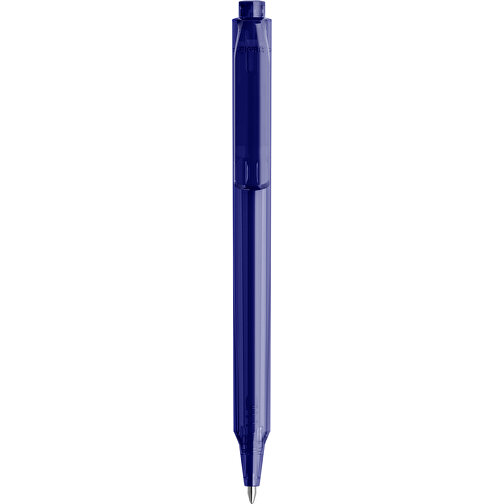 Pigra P04 Push Kugelschreiber , blau, ABS-Kunststoff, 14,10cm x 1,40cm (Länge x Breite), Bild 3