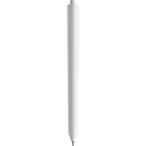 Pigra P03 Push Kugelschreiber , weiss, ABS-Kunststoff, 14,00cm x 1,30cm (Länge x Breite), Bild 2