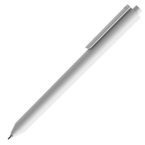Pigra P03 Push Kugelschreiber , weiss, ABS-Kunststoff, 14,00cm x 1,30cm (Länge x Breite), Bild 4