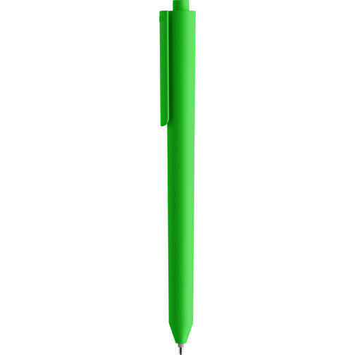 Pigra P03 Push Kugelschreiber , grün, ABS-Kunststoff, 14,00cm x 1,30cm (Länge x Breite), Bild 1