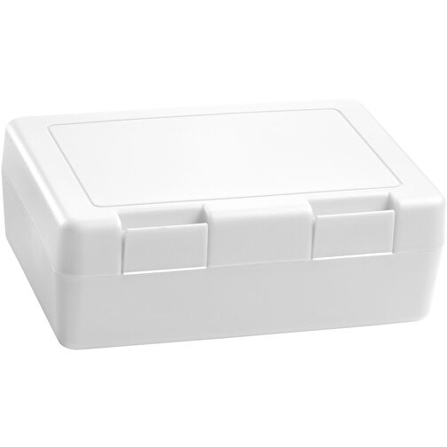 Vorratsdose 'Dinner-Box' , weiß, Kunststoff, 18,00cm x 6,50cm x 13,00cm (Länge x Höhe x Breite), Bild 1