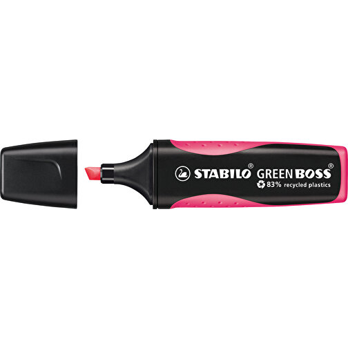 STABILO GREEN BOSS Leuchtmarkierer , Stabilo, pink, recycelter Kunststoff, 10,50cm x 1,70cm x 2,70cm (Länge x Höhe x Breite), Bild 1