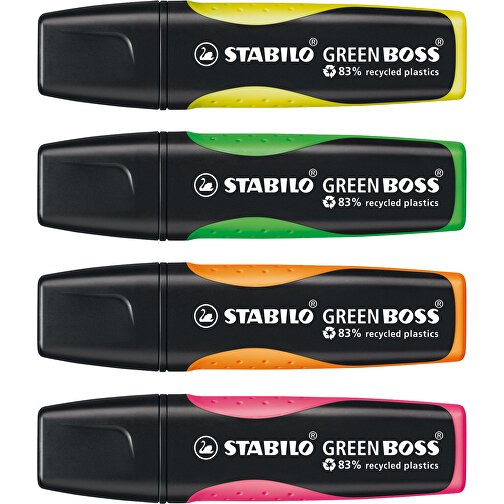 STABILO GREEN BOSS Leuchtmarkierer , Stabilo, pink, recycelter Kunststoff, 10,50cm x 1,70cm x 2,70cm (Länge x Höhe x Breite), Bild 2