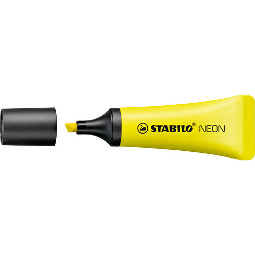 STABILO NEON Leuchtmarkierer , Stabilo, gelb, Kunststoff, 11,00cm x 2,20cm x 3,80cm (Länge x Höhe x Breite), Bild 1