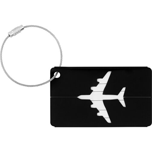 Fly Tag , schwarz, Aluminium, 7,50cm x 4,50cm (Länge x Breite), Bild 2