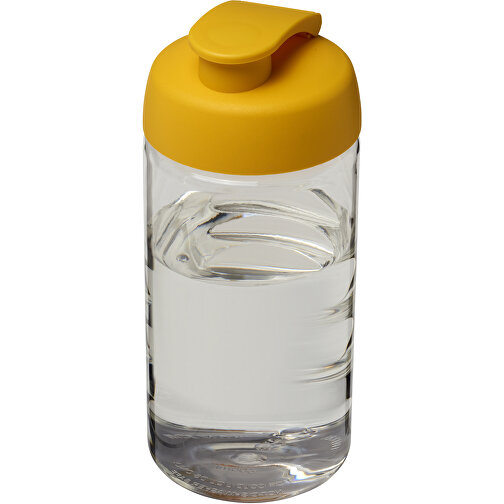 H2O Active® Bop 500 Ml Sportflasche Mit Klappdeckel , transparent / gelb, PET Kunststoff, PP Kunststoff, 17,40cm (Höhe), Bild 1
