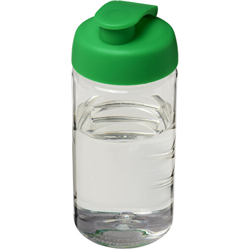 H2O Active® Bop 500 Ml Sportflasche Mit Klappdeckel , transparent / grün, PET Kunststoff, PP Kunststoff, 17,40cm (Höhe), Bild 1