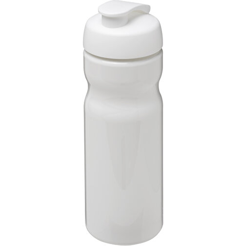 H2O Active® Base 650 Ml Sportflasche Mit Klappdeckel , weiß, PET Kunststoff, PP Kunststoff, 22,10cm (Höhe), Bild 1