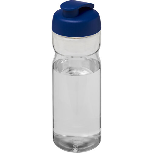 H2O Active® Base 650 Ml Sportflasche Mit Klappdeckel , transparent / blau, PET Kunststoff, PP Kunststoff, 22,10cm (Höhe), Bild 1
