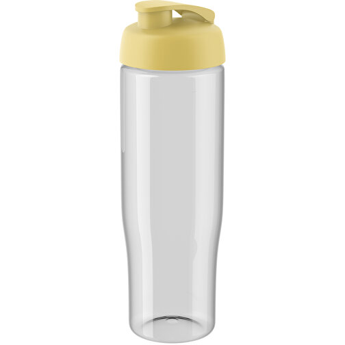 H2O Active® Tempo 700 Ml Sportflasche Mit Klappdeckel , transparent / gelb, PET Kunststoff, PP Kunststoff, 23,90cm (Höhe), Bild 1