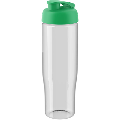 H2O Active® Tempo 700 Ml Sportflasche Mit Klappdeckel , transparent / grün, PET Kunststoff, PP Kunststoff, 23,90cm (Höhe), Bild 1
