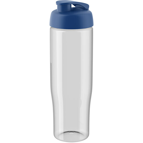 H2O Active® Tempo 700 Ml Sportflasche Mit Klappdeckel , transparent / blau, PET Kunststoff, PP Kunststoff, 23,90cm (Höhe), Bild 1