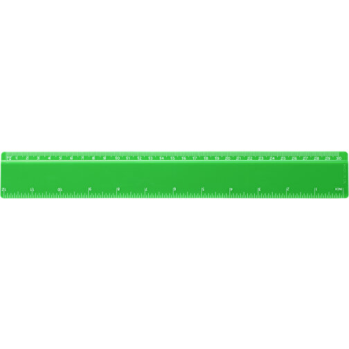 Renzo 30 Cm Kunststofflineal , grün, GPPS Kunststoff, 31,20cm x 0,30cm x 4,20cm (Länge x Höhe x Breite), Bild 1