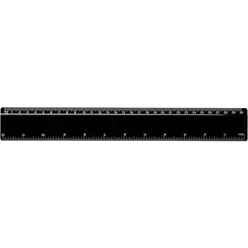 Renzo 30 Cm Kunststofflineal , schwarz, GPPS Kunststoff, 31,20cm x 0,30cm x 4,20cm (Länge x Höhe x Breite), Bild 1
