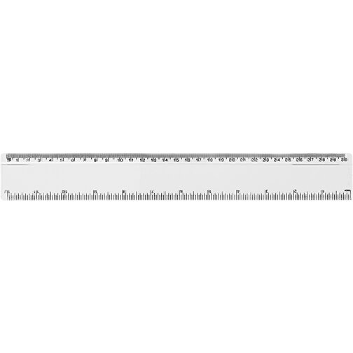 Renzo 30 Cm Kunststofflineal , transparent klar, GPPS Kunststoff, 31,20cm x 0,30cm x 4,20cm (Länge x Höhe x Breite), Bild 1