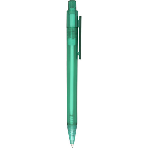 Calypso Kugelschreiber Transparent Matt , grün mattiert, ABS Kunststoff, 13,00cm (Höhe), Bild 2