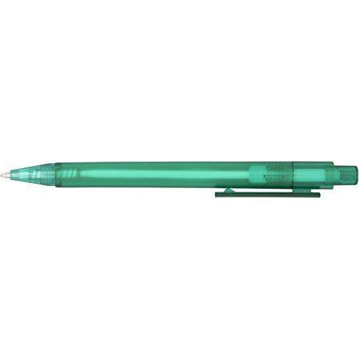 Calypso Kugelschreiber Transparent Matt , grün mattiert, ABS Kunststoff, 13,00cm (Höhe), Bild 4