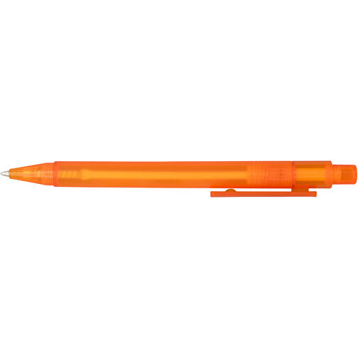 Calypso Kugelschreiber Transparent Matt , orange gefrostet, ABS Kunststoff, 13,00cm (Höhe), Bild 4