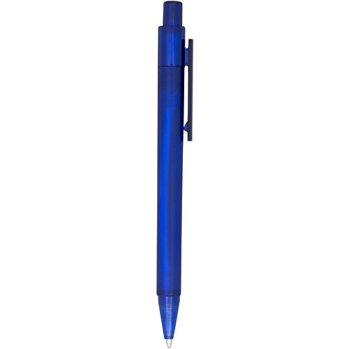 Calypso Kugelschreiber Transparent Matt , blau mattiert, ABS Kunststoff, 13,00cm (Höhe), Bild 2