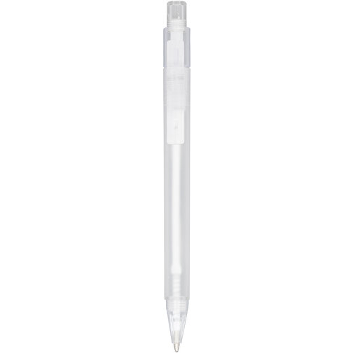 Calypso Kugelschreiber Transparent Matt , weiß gefrosted, ABS Kunststoff, 13,00cm (Höhe), Bild 1