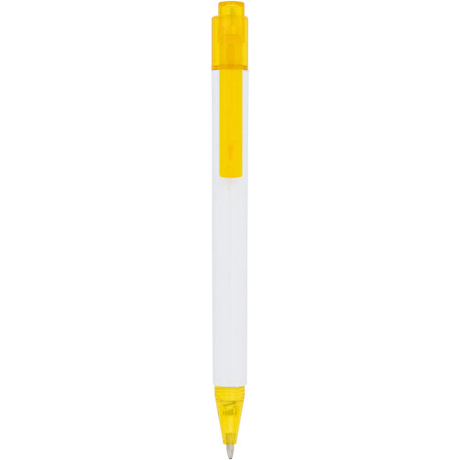 Calypso Kugelschreiber , gelb, ABS Kunststoff, 13,00cm (Höhe), Bild 1