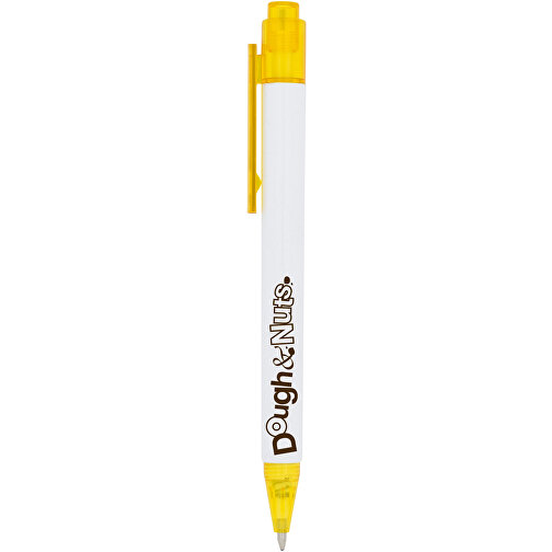 Calypso Kugelschreiber , gelb, ABS Kunststoff, 13,00cm (Höhe), Bild 5