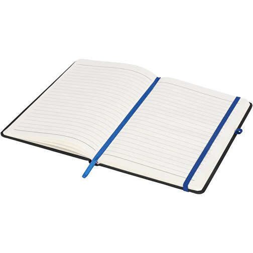 Noir A5 Notizbuch , schwarz / blau, PU Kunststoff, 21,00cm x 1,70cm x 14,30cm (Länge x Höhe x Breite), Bild 3