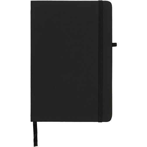 Noir A5 Notizbuch , schwarz, PU Kunststoff, 21,00cm x 1,70cm x 14,30cm (Länge x Höhe x Breite), Bild 4