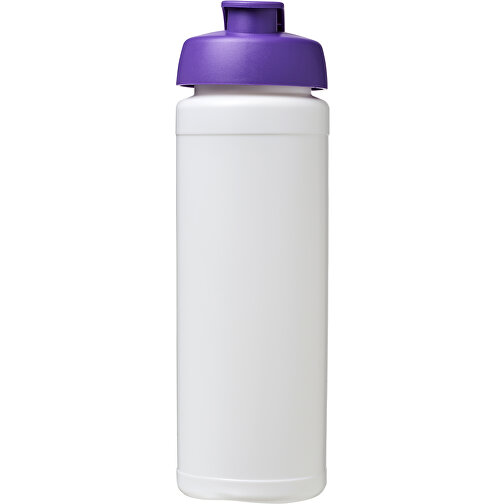 Baseline® Plus Grip 750 Ml Sportflasche Mit Klappdeckel , weiss / lila, HDPE Kunststoff, PP Kunststoff, 23,60cm (Höhe), Bild 3