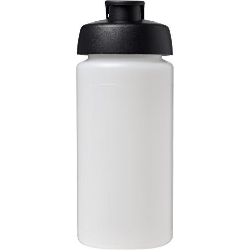 Baseline® Plus Grip 500 Ml Sportflasche Mit Klappdeckel , transparent / schwarz, HDPE Kunststoff, PP Kunststoff, 18,50cm (Höhe), Bild 3