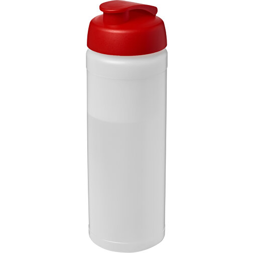 Baseline® Plus 750 Ml Flasche Mit Klappdeckel , transparent / rot, HDPE Kunststoff, PP Kunststoff, 23,60cm (Höhe), Bild 1