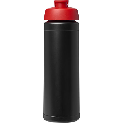 Baseline® Plus 750 Ml Flasche Mit Klappdeckel , schwarz / rot, HDPE Kunststoff, PP Kunststoff, 23,60cm (Höhe), Bild 3