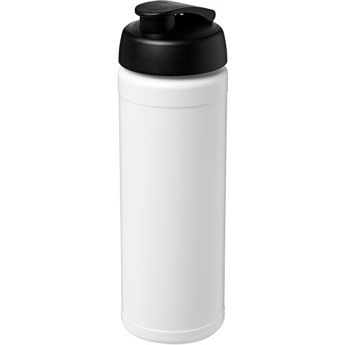 Baseline® Plus 750 Ml Flasche Mit Klappdeckel , weiß / schwarz, HDPE Kunststoff, PP Kunststoff, 23,60cm (Höhe), Bild 1