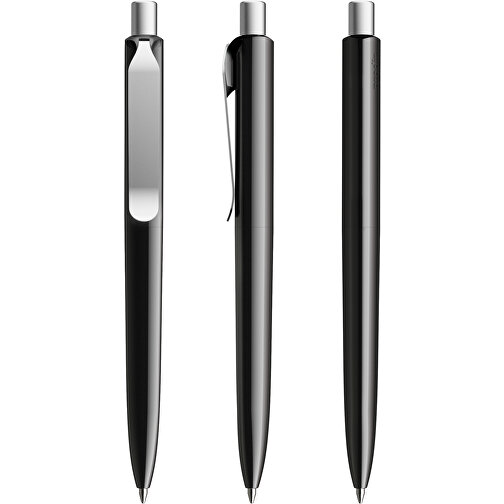 Prodir DS8 PSP Push Kugelschreiber , Prodir, schwarz/silber satiniert, Kunststoff/Metall, 14,10cm x 1,50cm (Länge x Breite), Bild 6