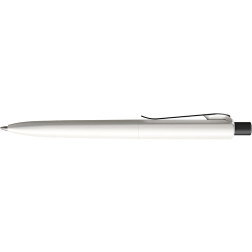 Prodir DS8 PSP Push Kugelschreiber , Prodir, weiß/schwarz satiniert, Kunststoff/Metall, 14,10cm x 1,50cm (Länge x Breite), Bild 5