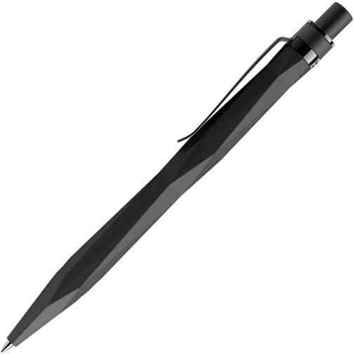 Prodir QS20 Soft Touch PRS Push Kugelschreiber , Prodir, schwarz / schwarz satiniert, Kunststoff/Metall, 14,10cm x 1,60cm (Länge x Breite), Bild 4