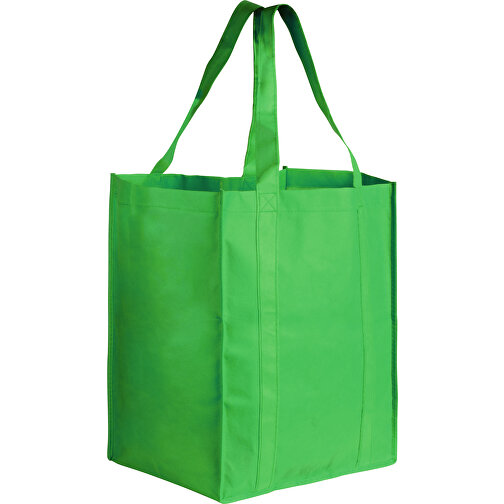 Tasche SHOP XL , grün, Non-Woven, 33,00cm x 25,00cm x 38,00cm (Länge x Höhe x Breite), Bild 1