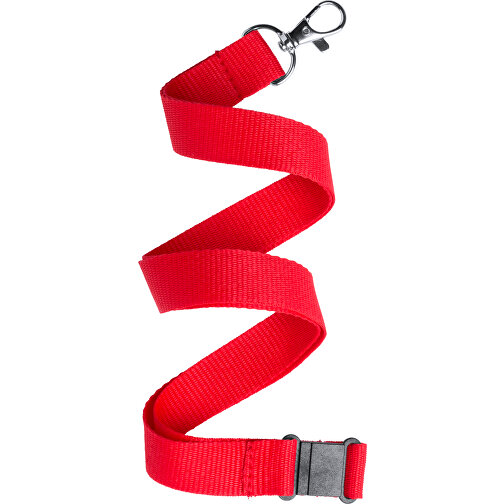 Schlüsselband KAPPIN , rot, Polyester, 2,00cm x 50,00cm (Länge x Breite), Bild 1