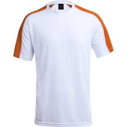 Erwachsene T-Shirt TECNIC DINAMIC COMBY , weiss/orange, 100% Polyester 135 g/ m2, L, , Bild 1