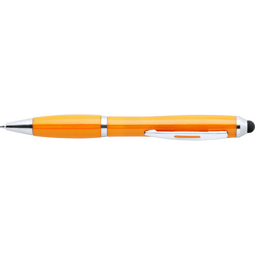 Kugelschreiber Pointer ZERIL , orange, Kunststoff, 14,00cm (Breite), Bild 3