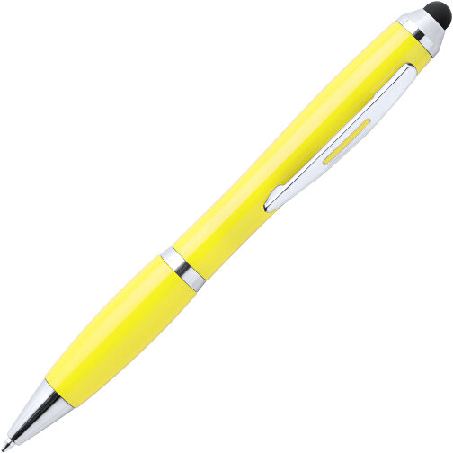 Kugelschreiber Pointer ZERIL , gelb, Kunststoff, 14,00cm (Breite), Bild 2