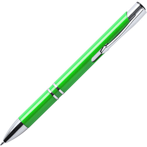 Kugelschreiber YOMIL , grün, Kunststoff, 13,70cm (Breite), Bild 2
