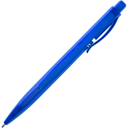 Kugelschreiber DAFNEL , blau, Kunststoff, 1,00cm x 0,80cm x 14,50cm (Länge x Höhe x Breite), Bild 2