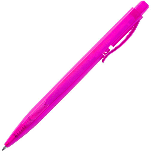 Kugelschreiber DAFNEL , fuchsia, Kunststoff, 1,00cm x 0,80cm x 14,50cm (Länge x Höhe x Breite), Bild 2